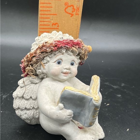 1997 DREAMSICLES "The Good Book" by Kristin Cast CHERUB w/ HOLY BIBLE #DC361 - Picture 7 of 9